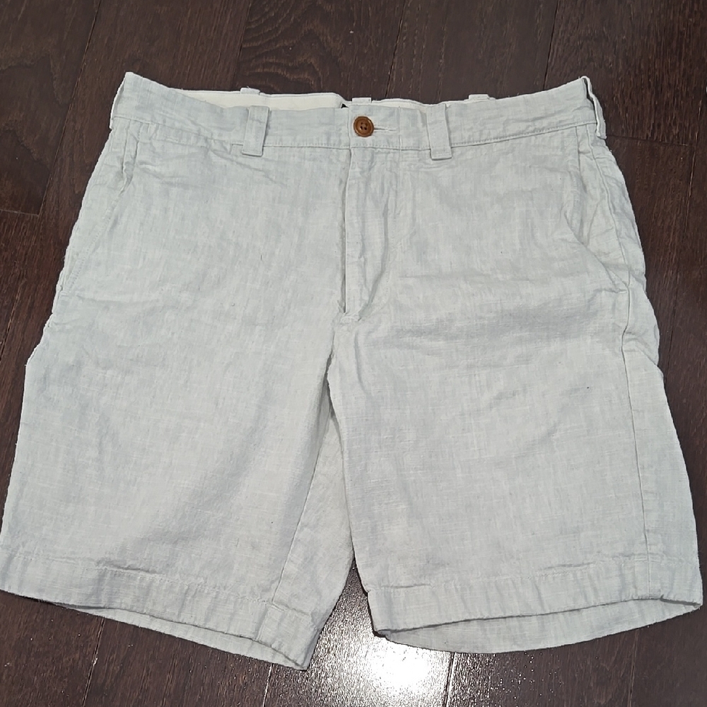 J. Crew Gray Flat Front Shorts - image 1